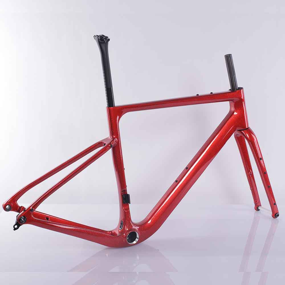 Flip Chip Comfortable Carbon Fiber Gravel Bike Frame
