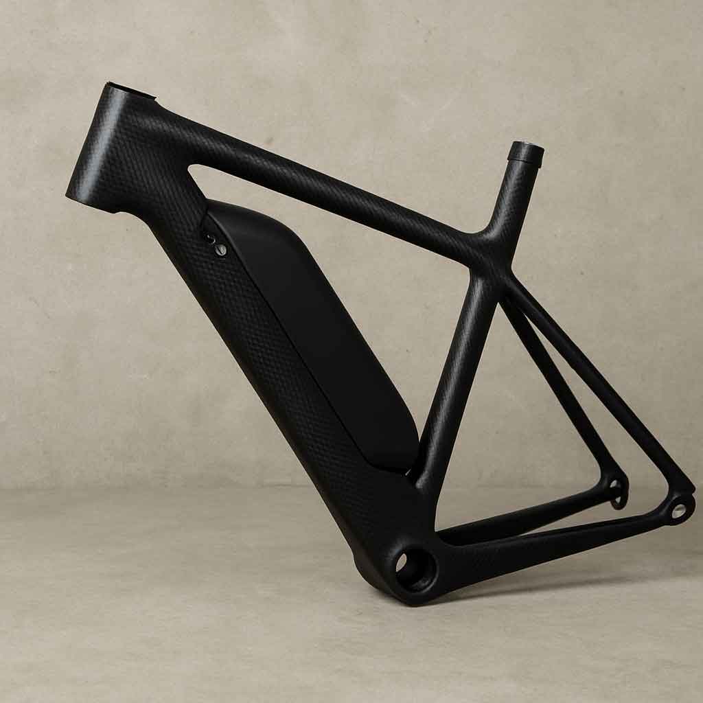 Carbon fiber electric bike frame