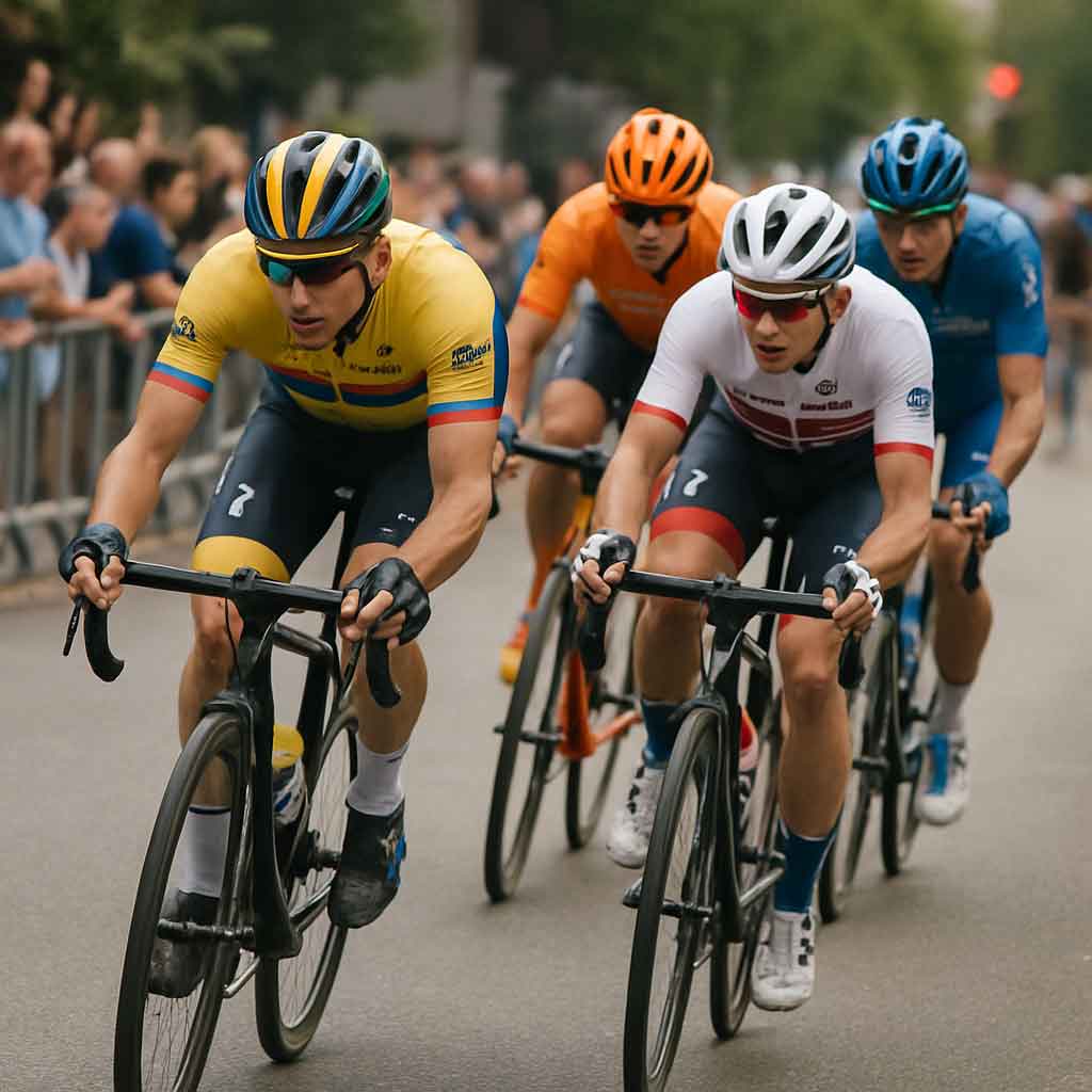 Competitive cycling race