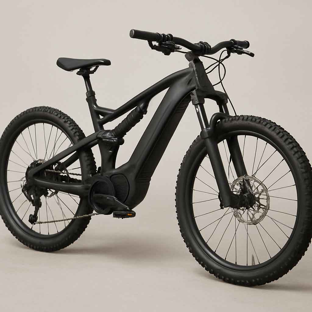 Full suspension electric mountain bike