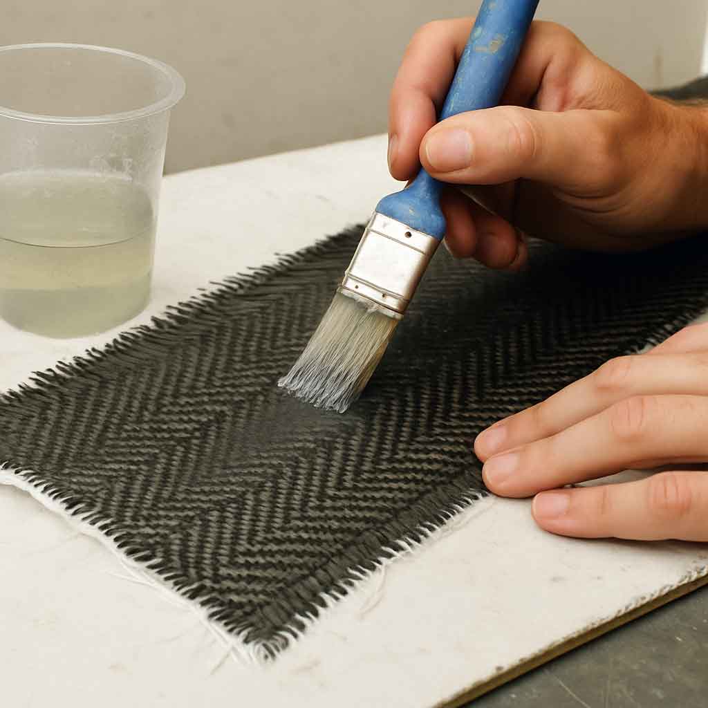 Carbon fiber layup