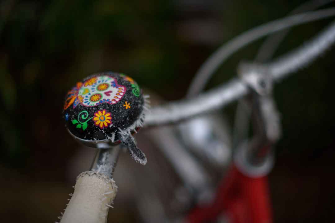Gravel bike accessories on a table