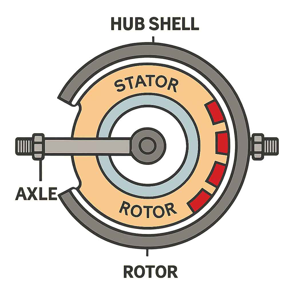 Hub motor diagram