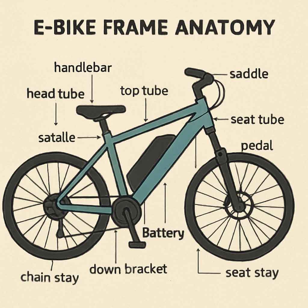 E-bike Frame Anatomy