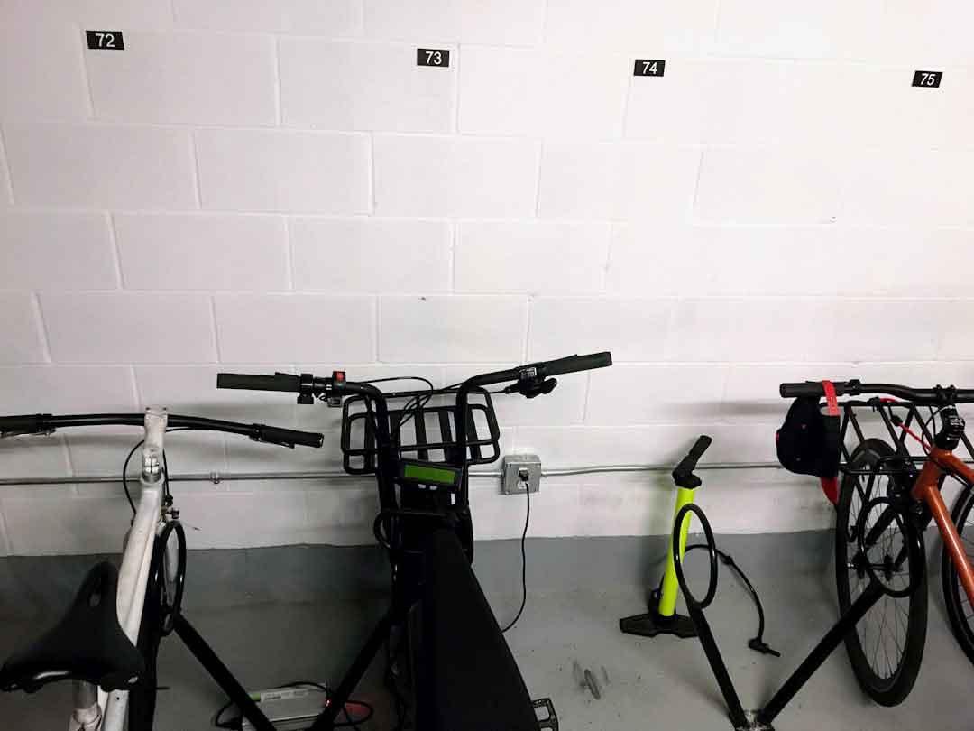Proper storage for e-bikes