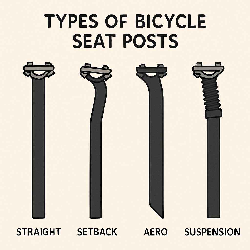 Types of bicycle seat posts