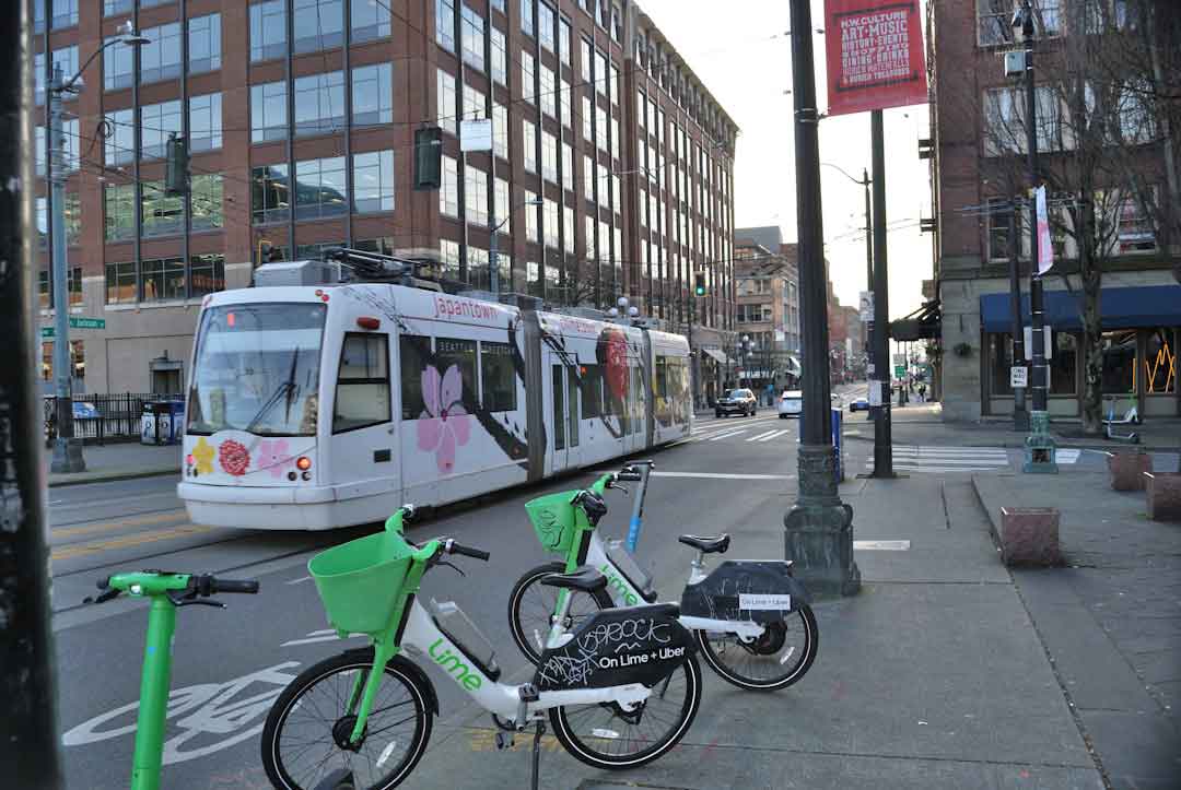 Urban commute with foldable electric bike