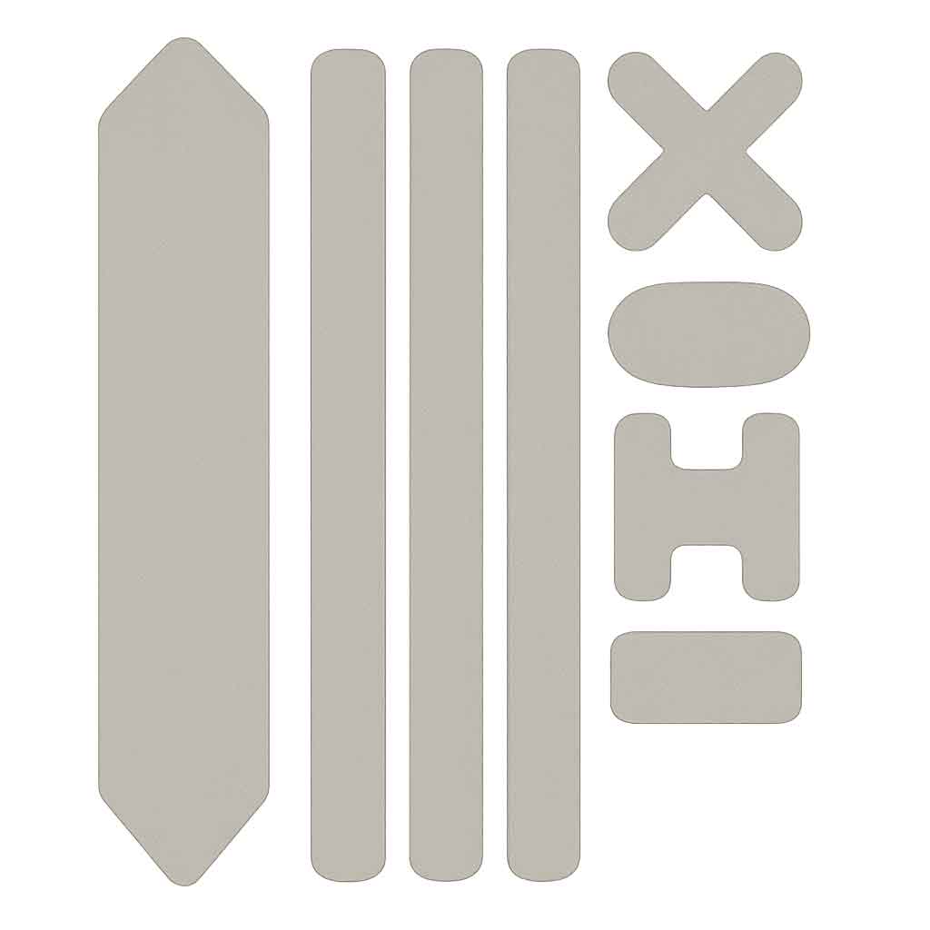 Bike frame protection stickers