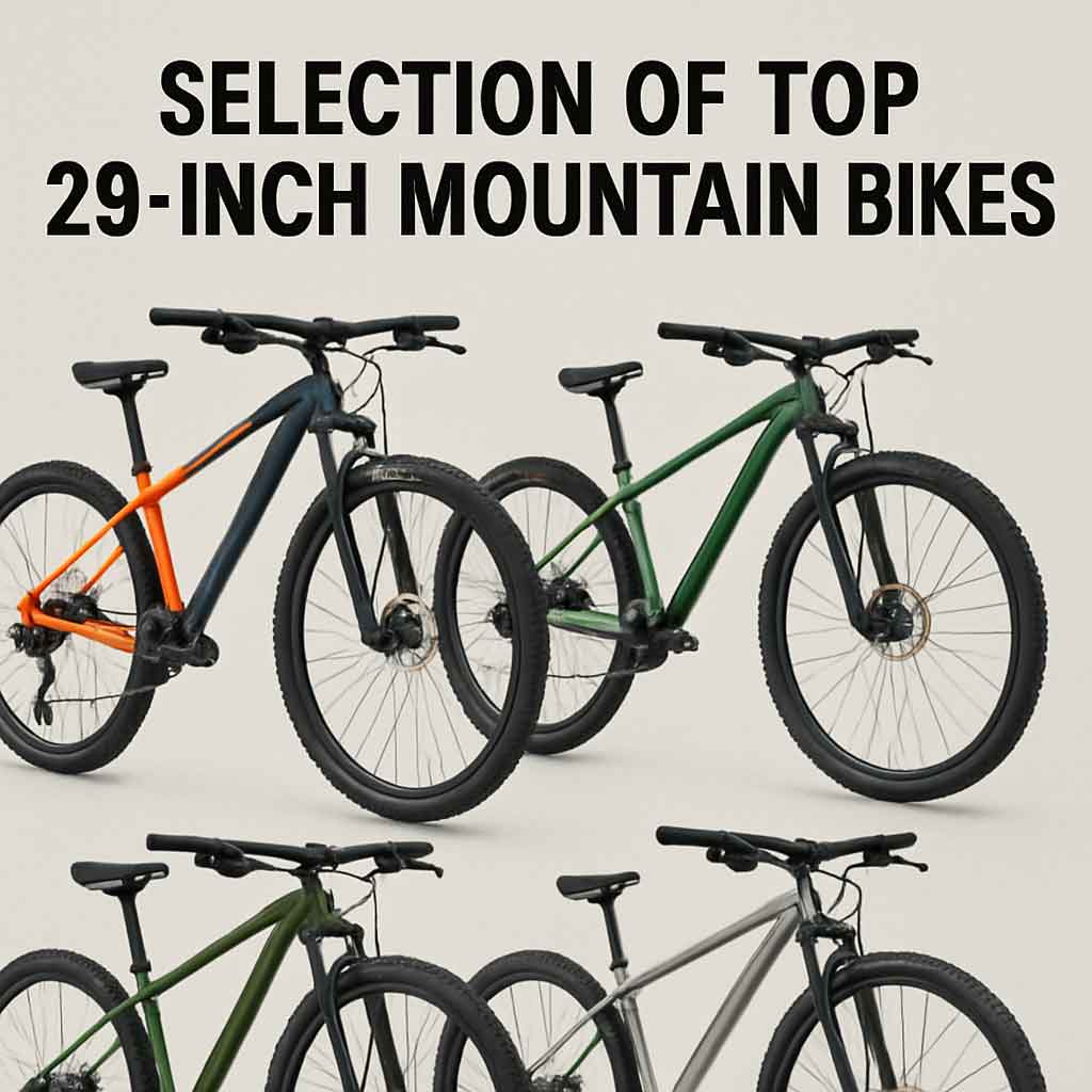 Selection of top 29-inch mountain bikes