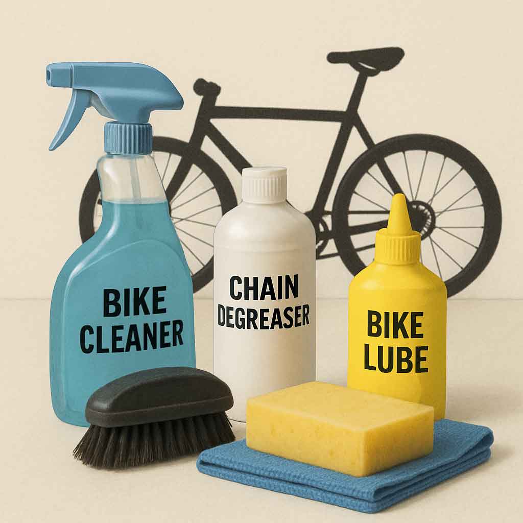 Bicycle cleaning supplies