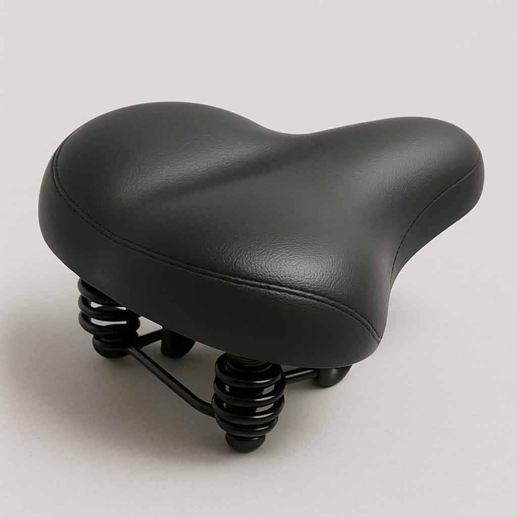Comfortable hybrid bike saddle