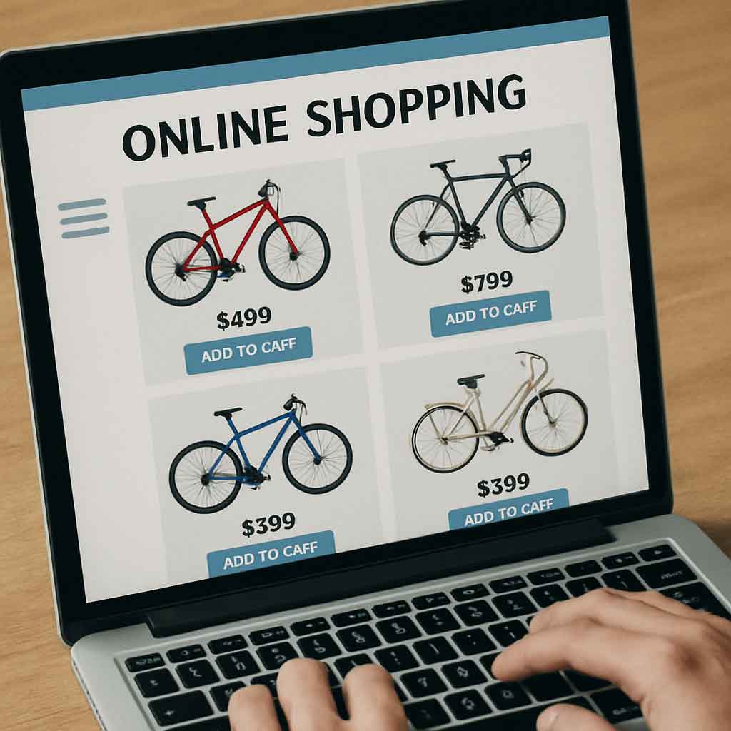 Online shopping for bikes