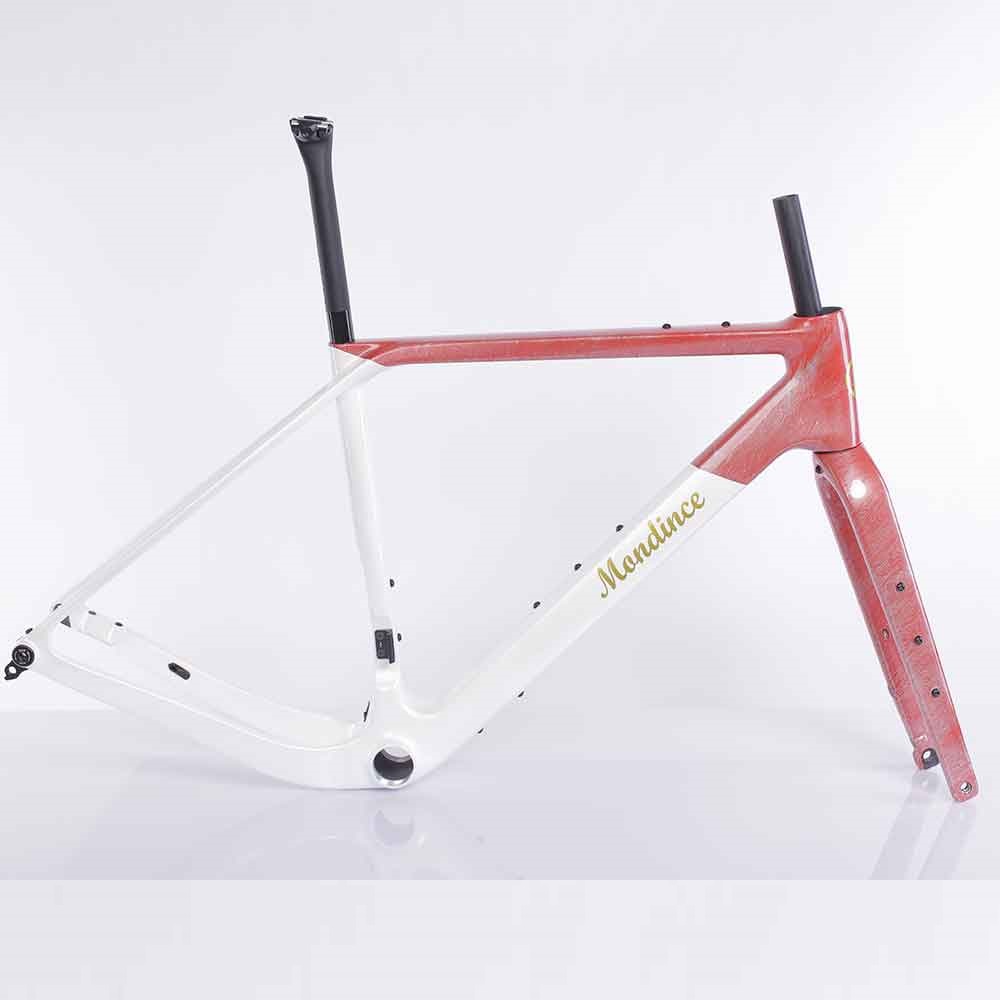 Carbon Racing Lightweight T47 Bracket Max 50mm Tire China Gravel Bike Frame FM286