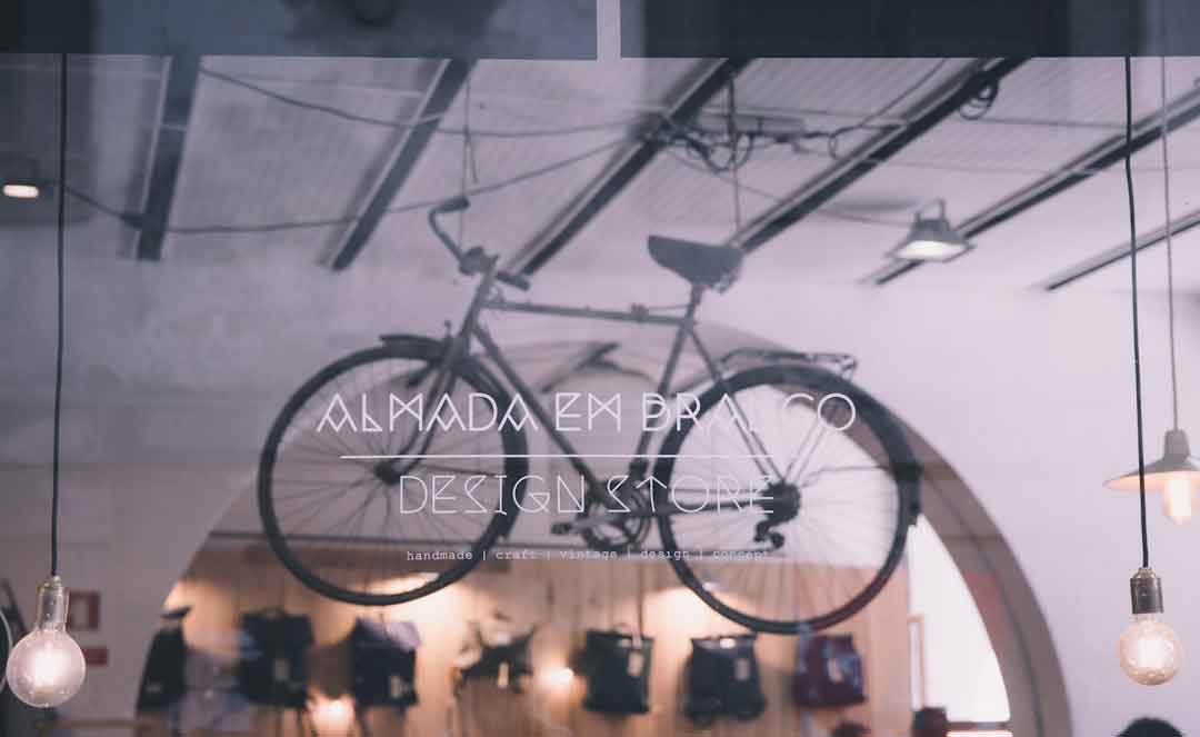 An online bicycle frame shop homepage on a laptop screen