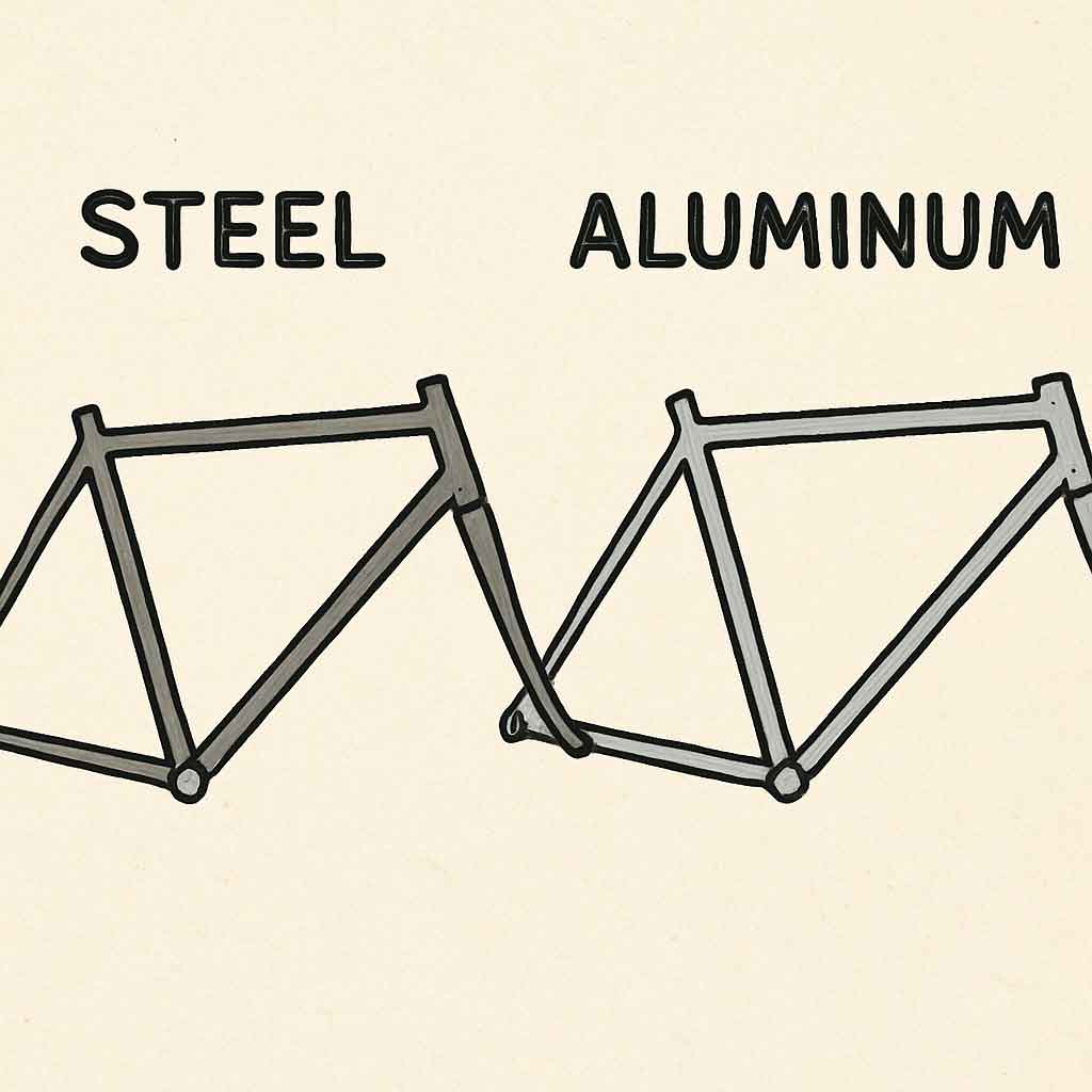 Steel vs Aluminum bike frame