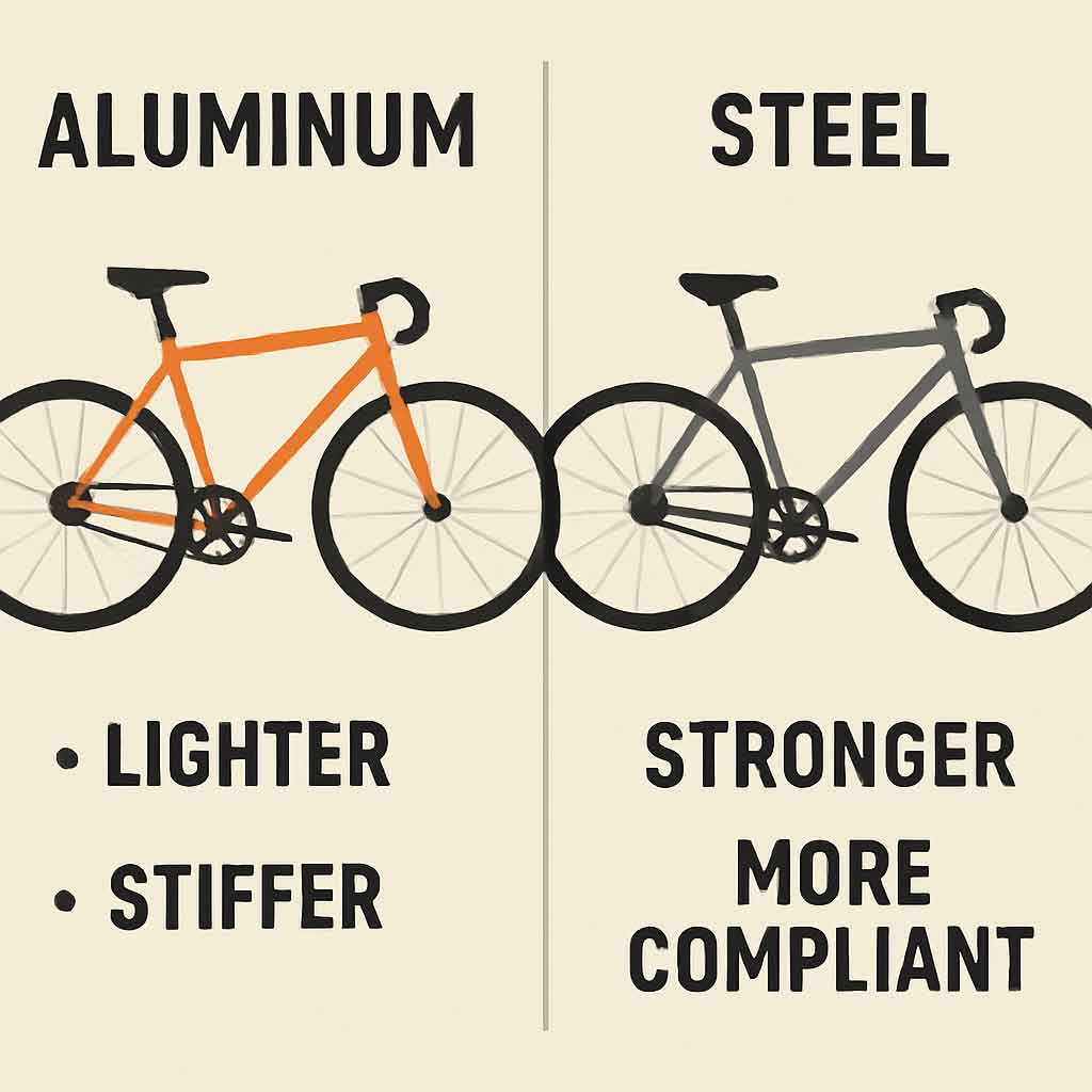 Aluminum vs. Steel: Which Bike Material?