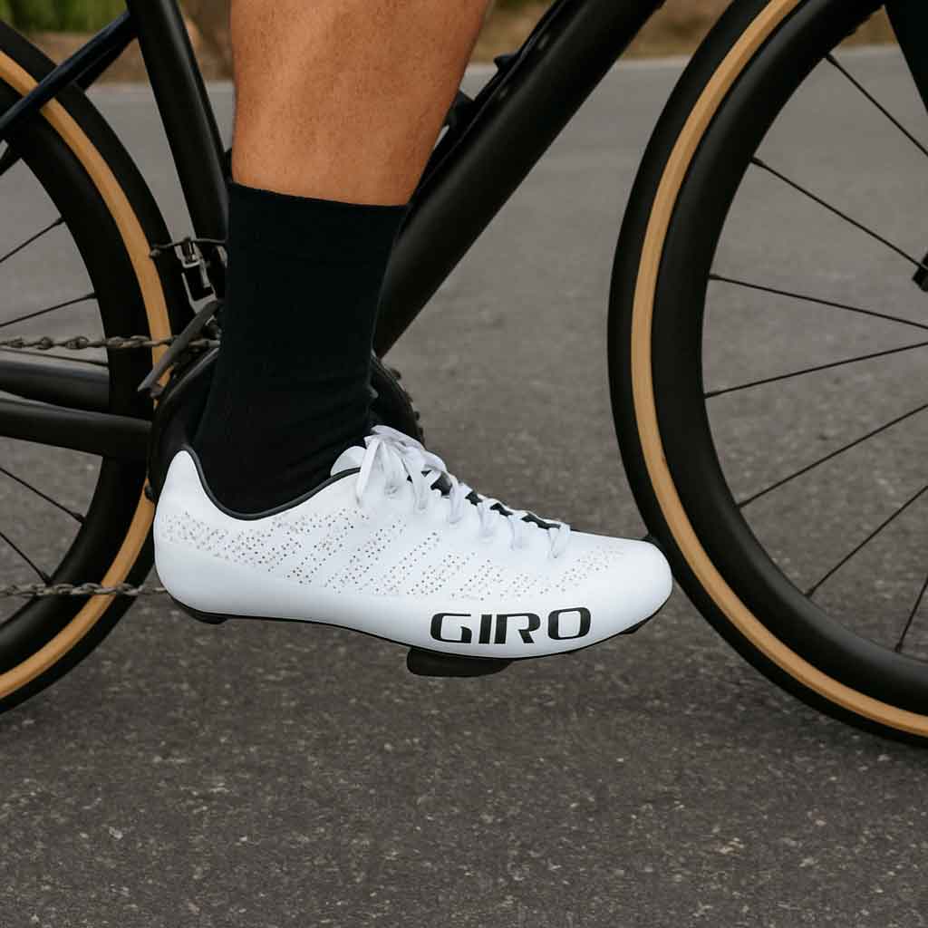 Giro Empire SLX shoes on road bike