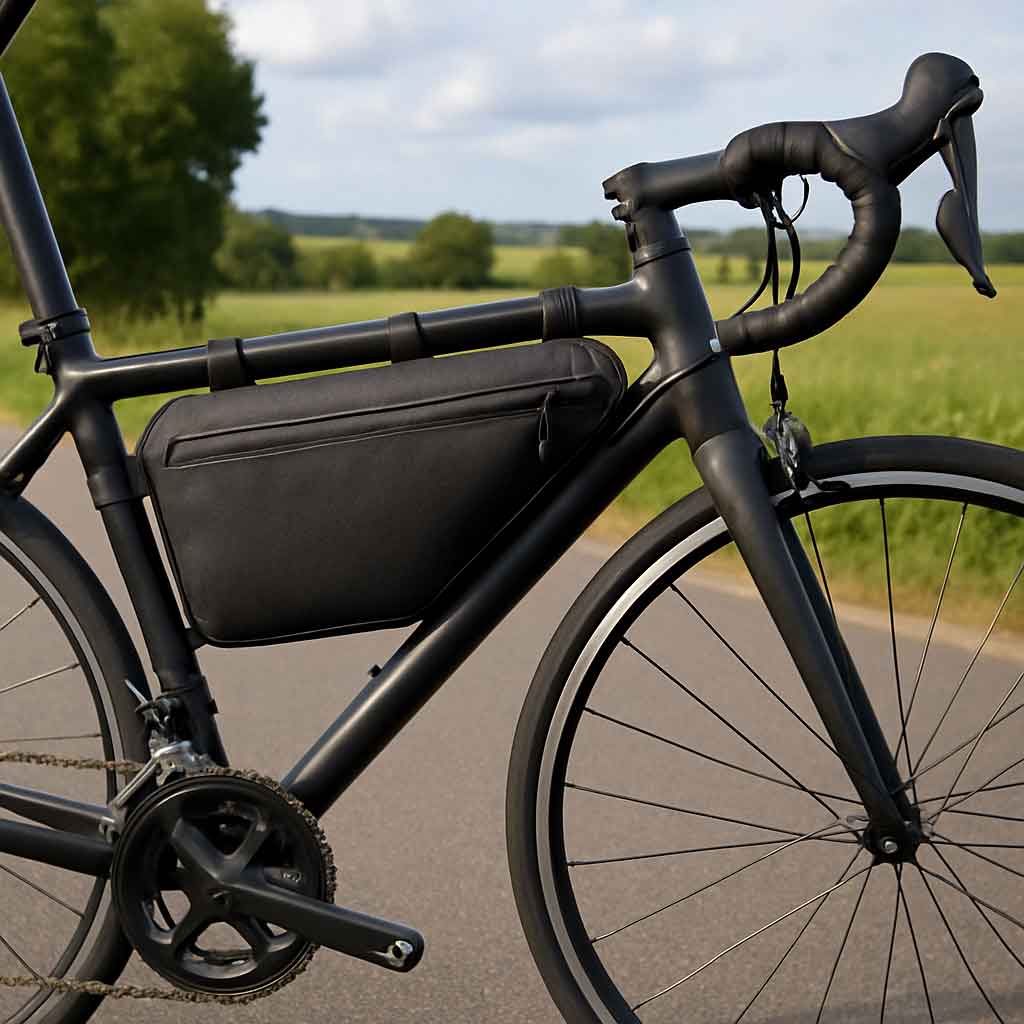 bike frame bag on road bike