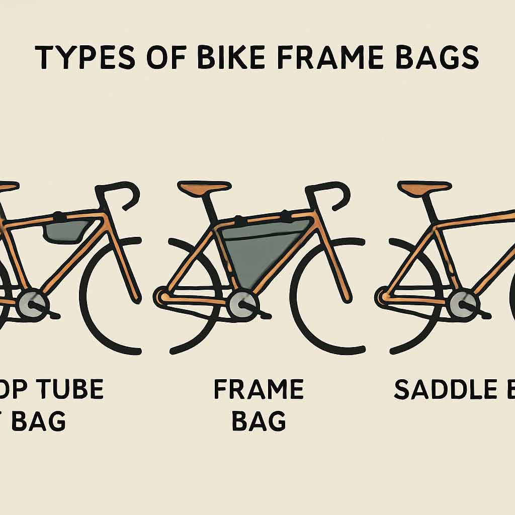 Types of bike frame bags