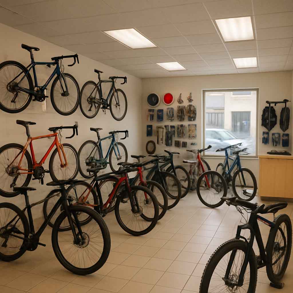 Bicycle dealer shop