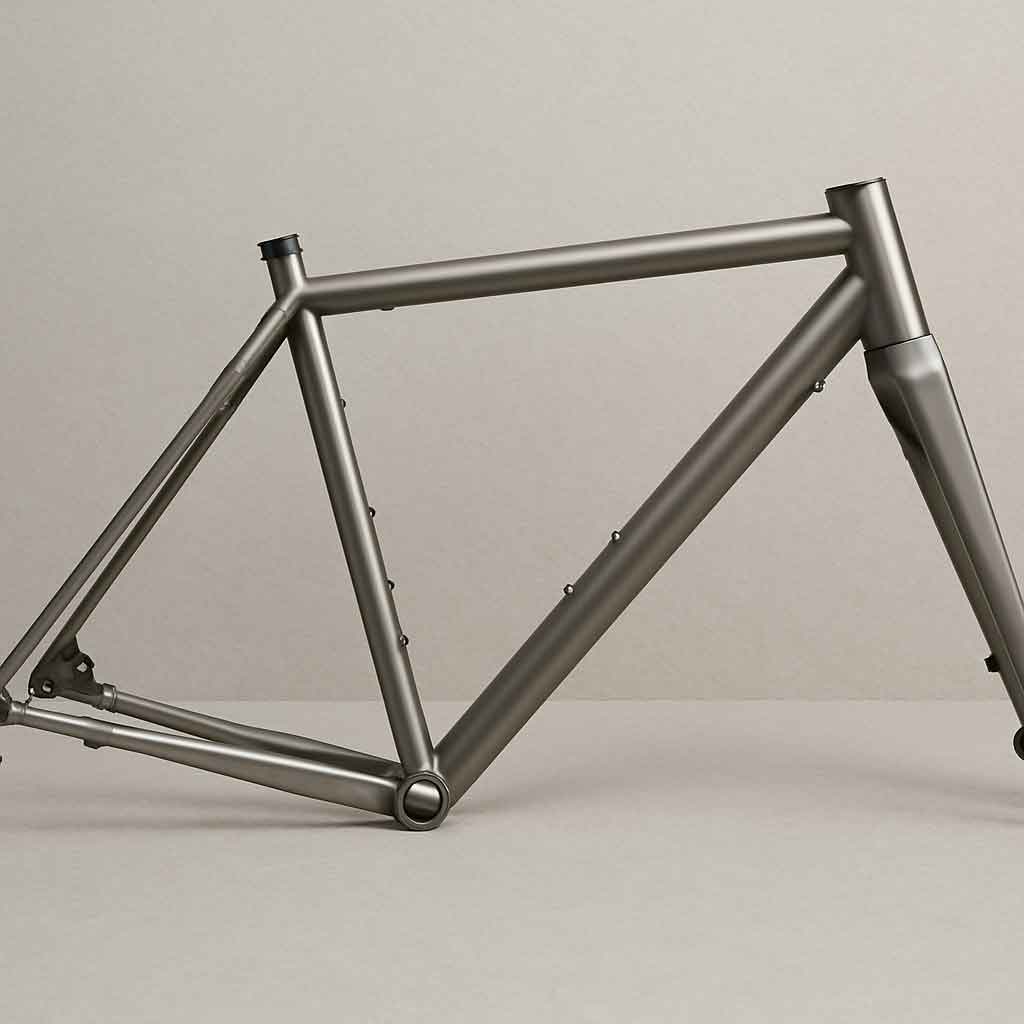 Titanium gravel bike frame