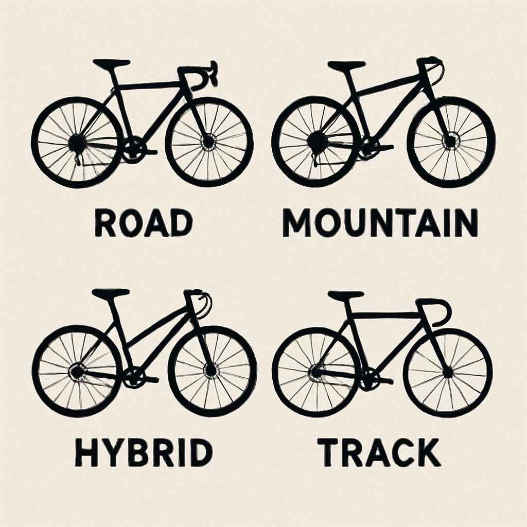 Different types of bicycle frames