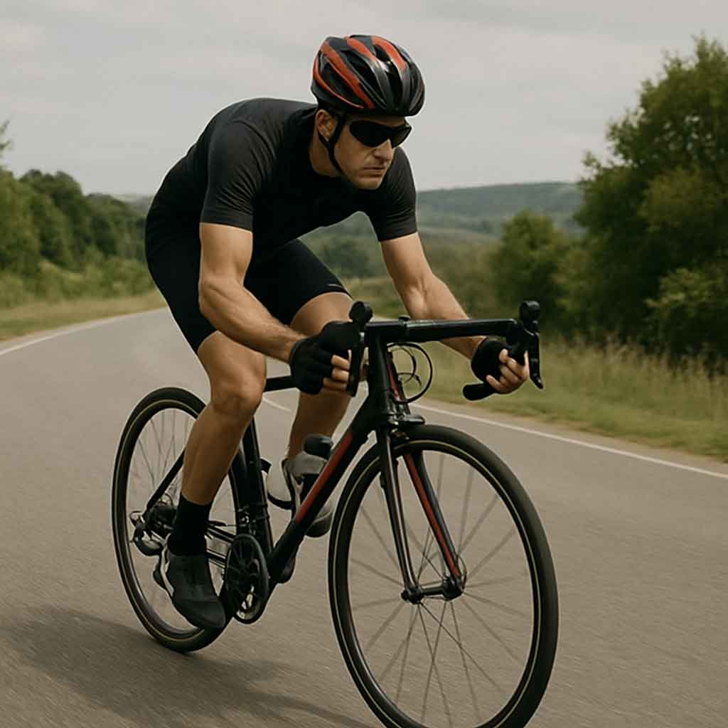 Cyclist on a Road Bike