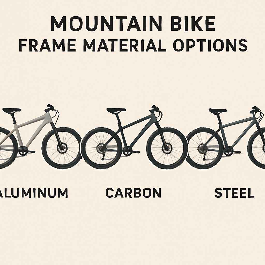 Mountain bike frame material options