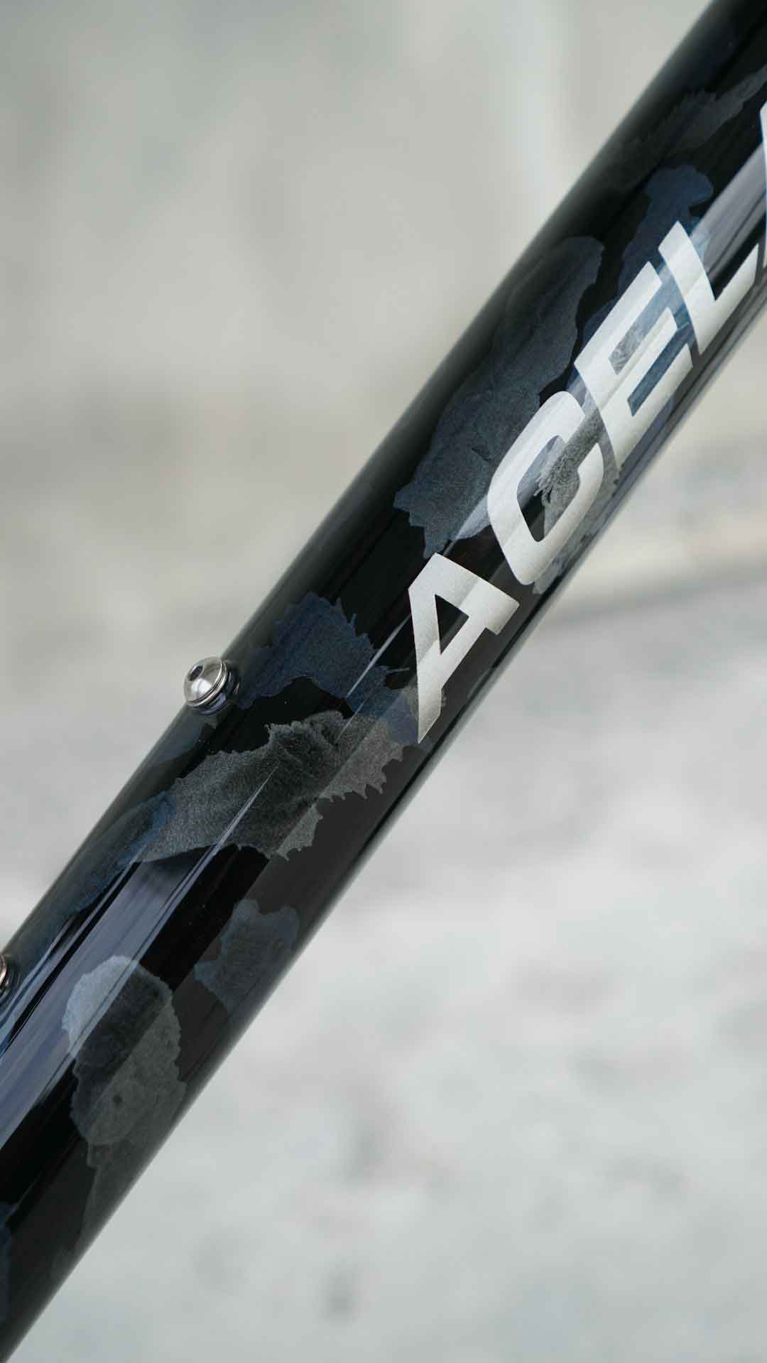 Close-up of mountain bike frame features