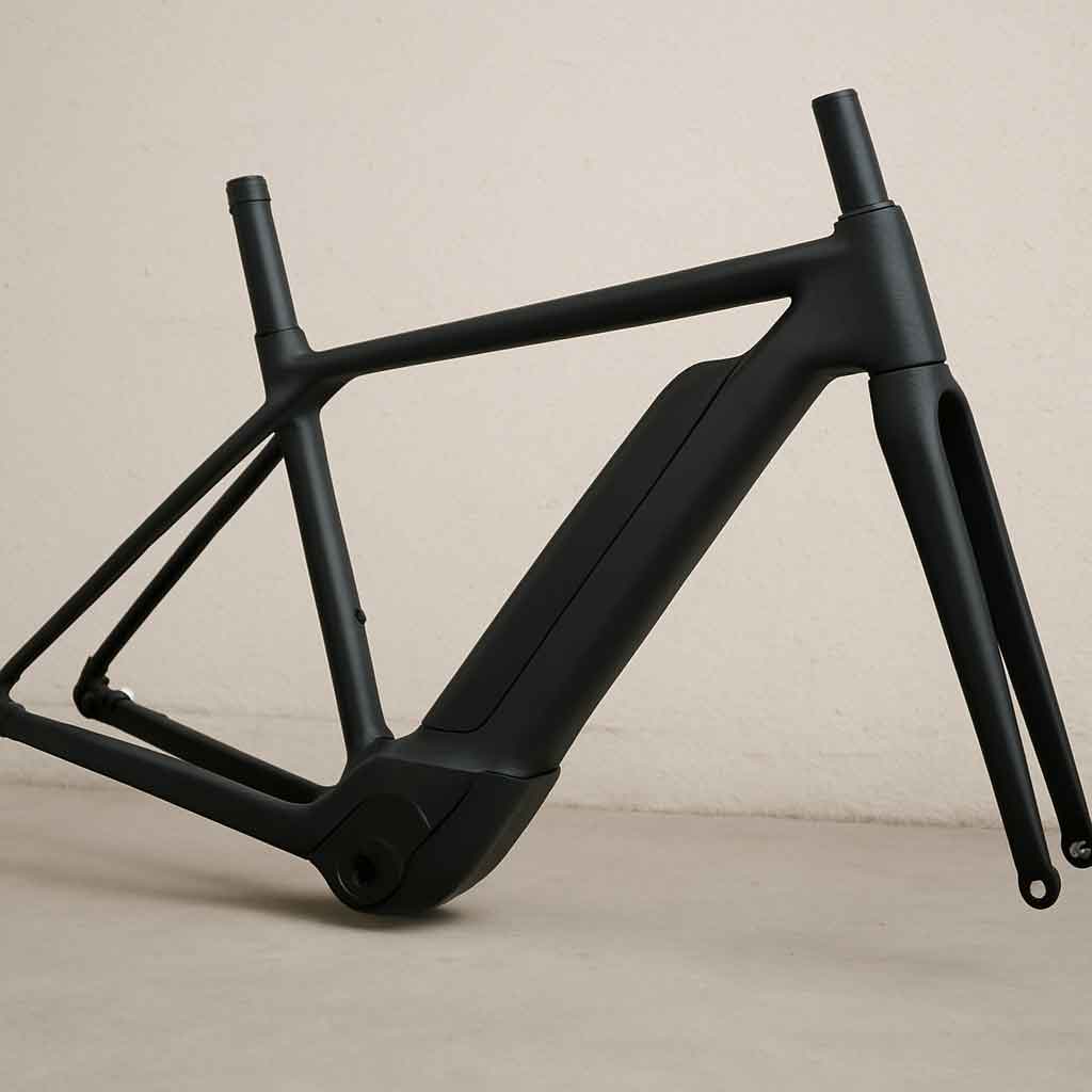 Lightweight carbon ebike frame