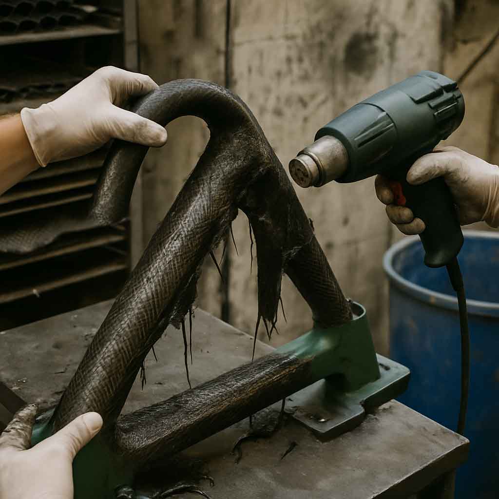 Carbon frame manufacturing process