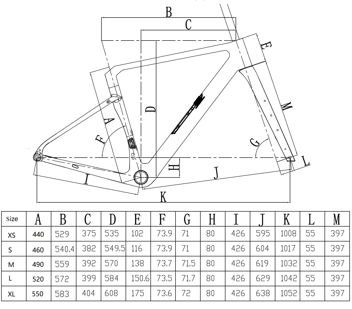 New Gravel Bike Frame Geometry