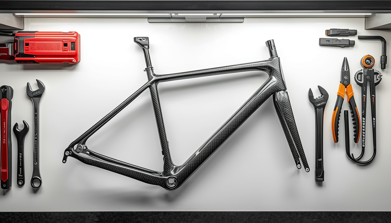FM336 frame during assembly showing internal cable routing