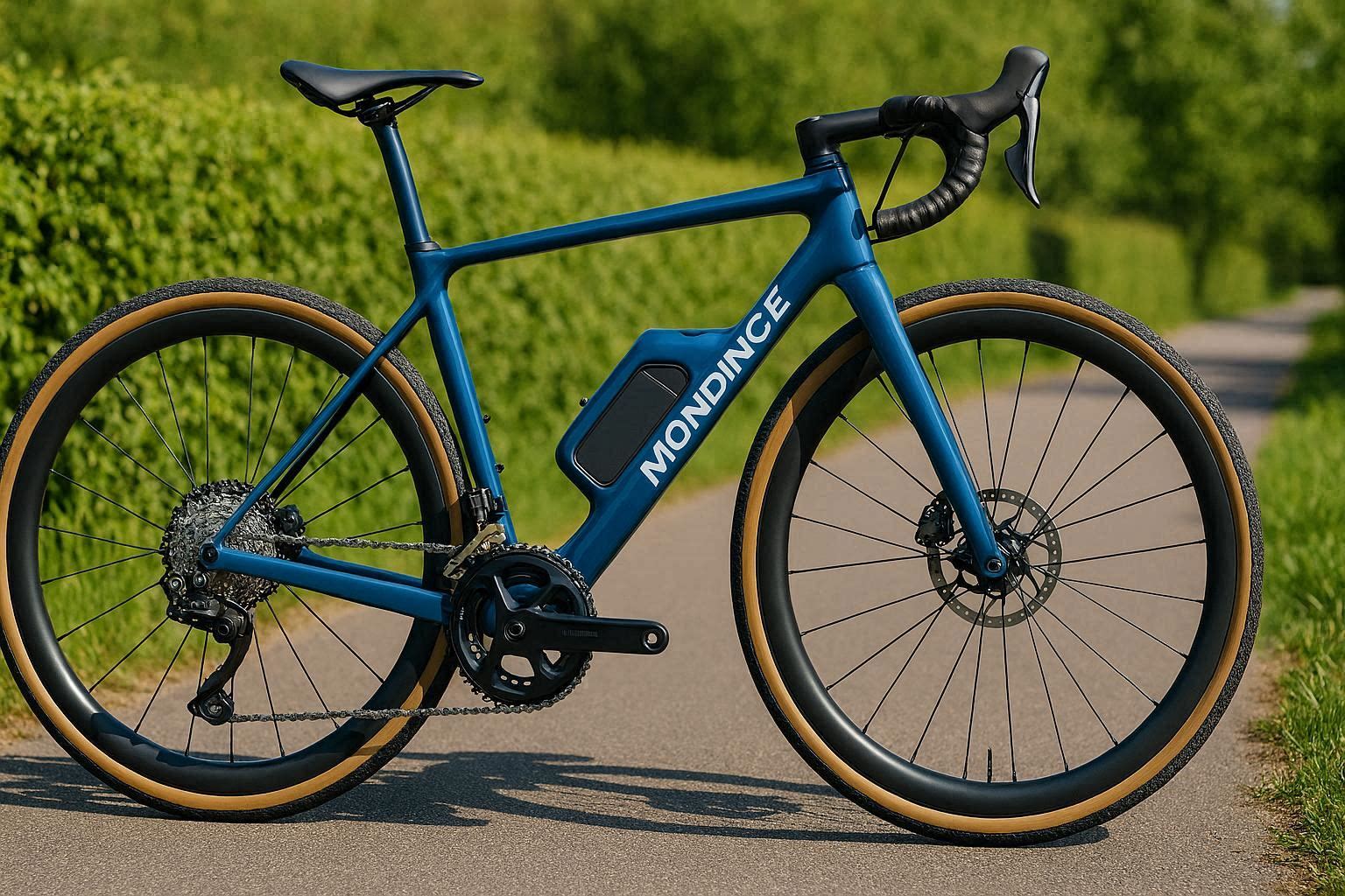 Fully assembled FM336 bike in custom blue color, ready for first ride