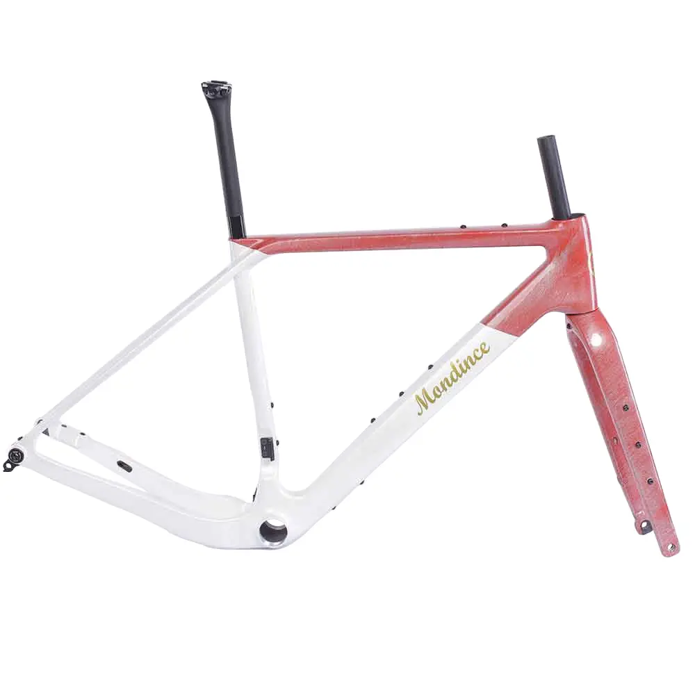 Carbon Racing Lightweight T47 Bracket Max 50mm Tire China Gravel Bike Frame FM286