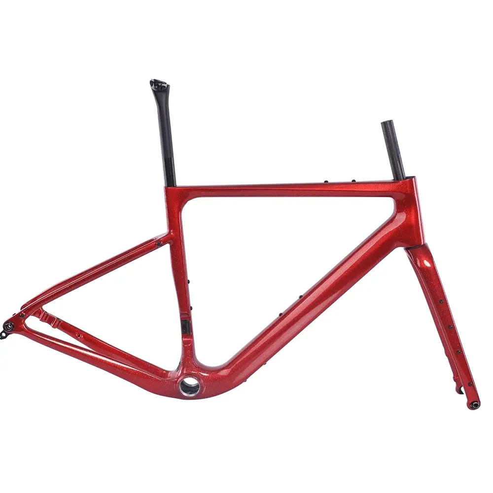 New Design Flip Chip Mondince FM306 Carbon Gravel Bike Frame – T47 Bracket, Max 50mm Tire – Toray T800/T1000