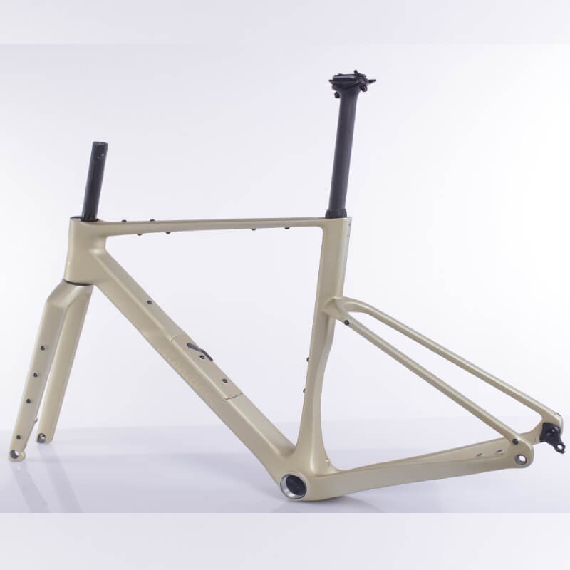 gravel bike frame with protector