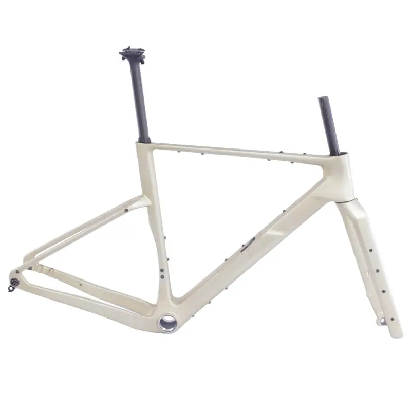 57mm Tire Gravel Frame with Protector | FM346 Bikepacking Frame | Mondince Cycle