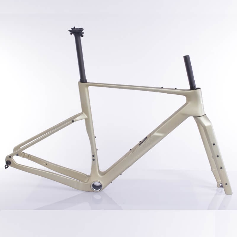 57mm Tire Gravel Frame with Protector | FM346 Bikepacking Frame | Mondince Cycle