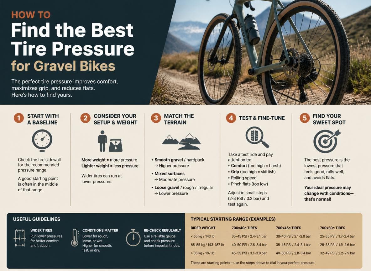 How to Find the Best Tire Pressure for Gravel Bikes