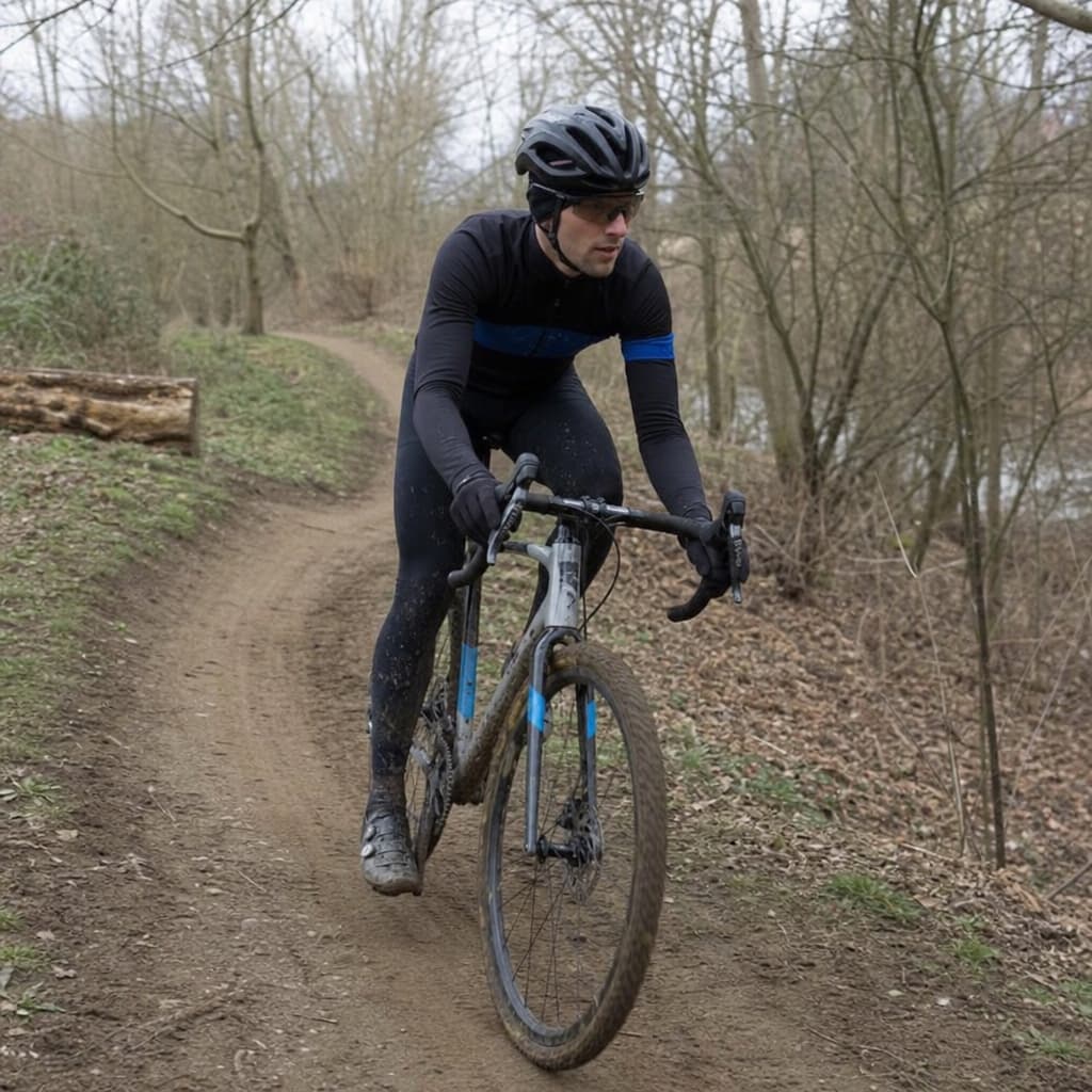 Cyclocross bike on a dirt trail