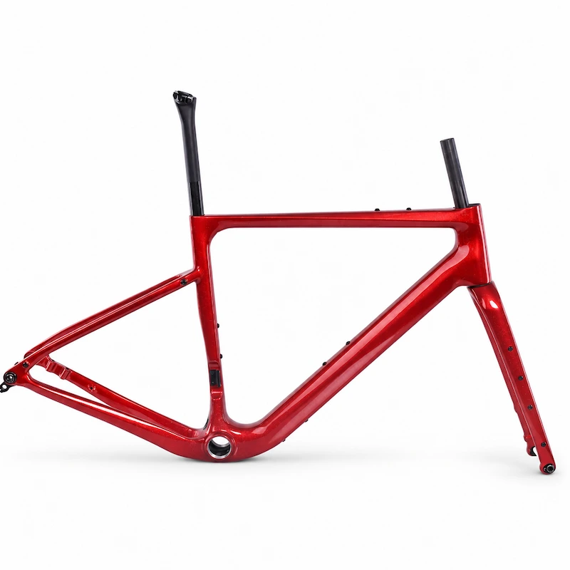 Mondince FM306 New Design Flip Chip Offset  Max 50mm Tire T47 Carbon Gravel Bike Frame